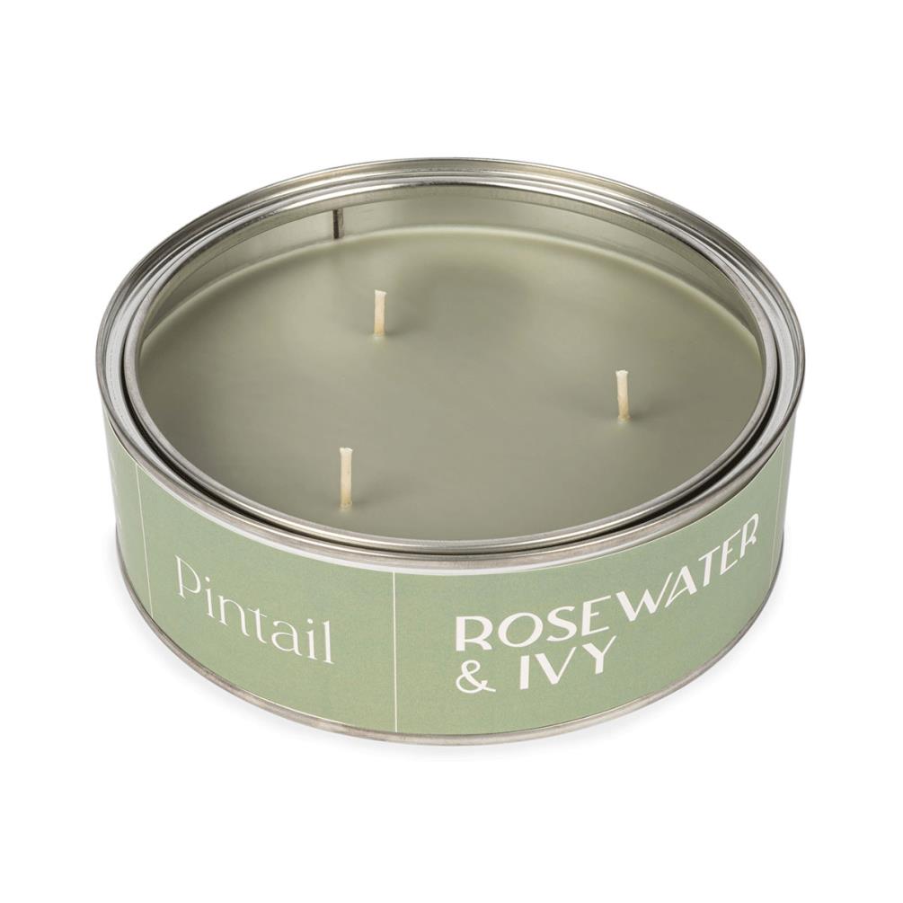 Pintail Candles Rosewater & Ivy Triple Wick Tin Candle Extra Image 2